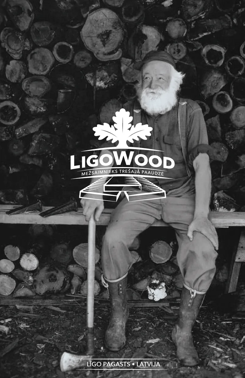 LigoWood — mežsaimnieks trešajā paaudzē pie sakrautas malkas
